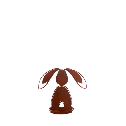 Edelrost Hase Bunny 15cm Ohren unten