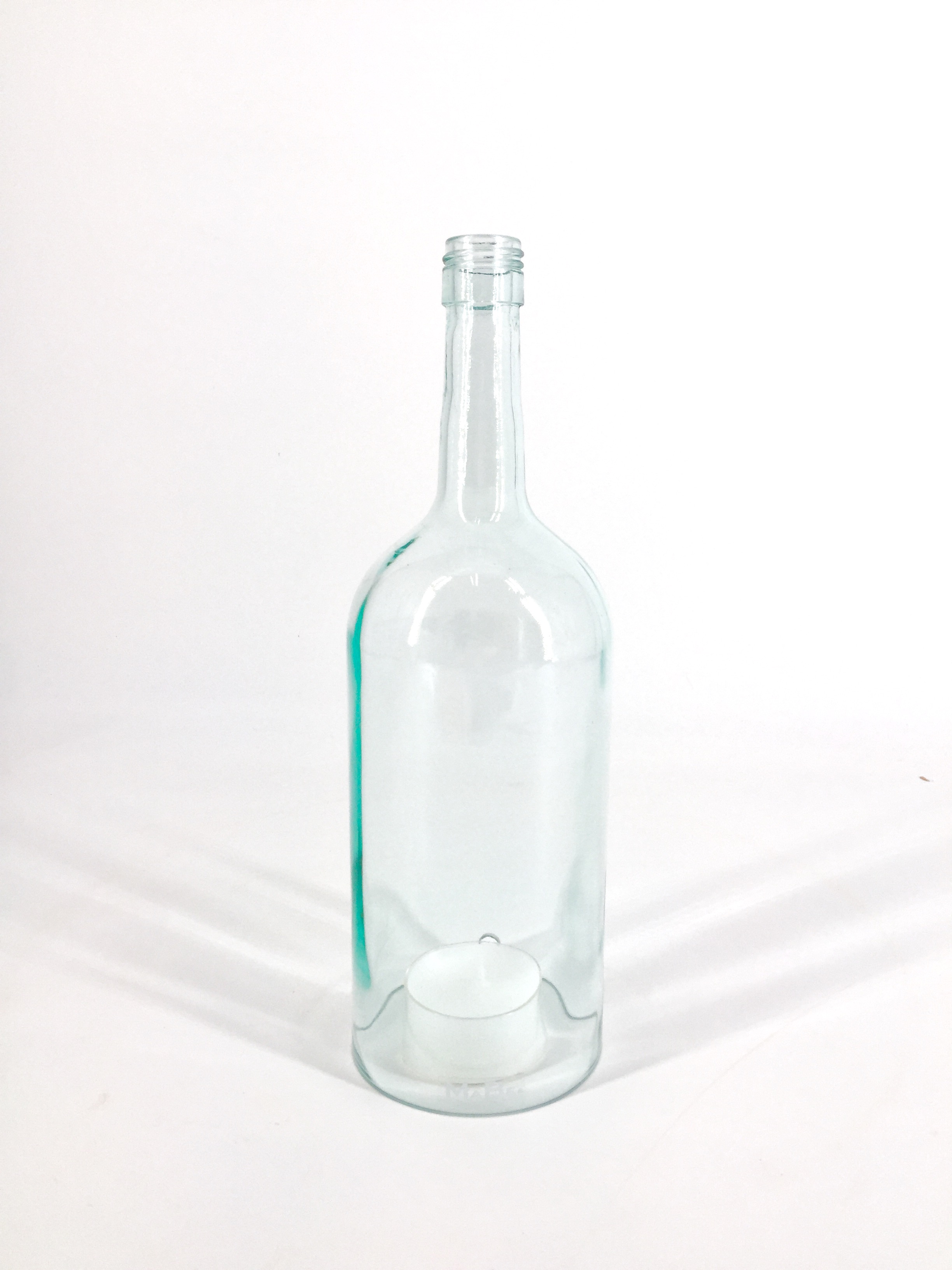 Windlicht Flasche für Metallstelle 30cm, 1,5l transparent